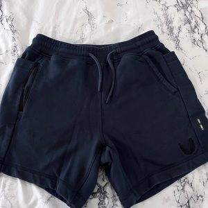 ASRV navy blue sweat shorts, size M